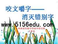 《咬文嚼字——消灭错别字》ppt课件(56页)